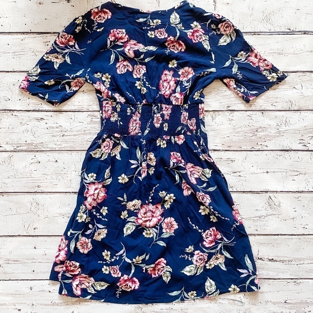 Band of Gypsies Navy Flower Dress - Picture 7 of 7